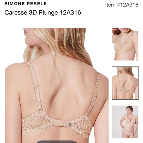 Simone Perele Caresse 3D plunge bra. - Picture 2 of 10